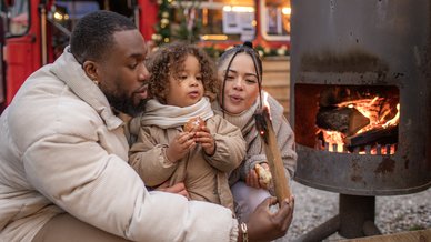 Family travelling over holidays